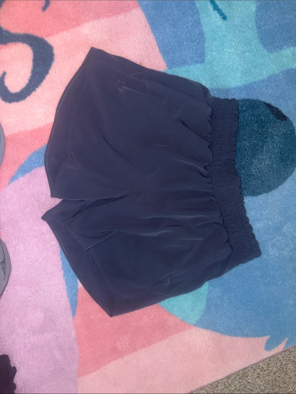 Under Armour Women's Navy Athletic Elastic-Waist Shorts